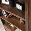 Pemberly Row 3-Shelf Tall Modern Engineered Wood Storage Bookcase in Walnut