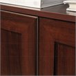 Pemberly Row 3-Shelf Modern Engineered Wood Bookcase in Cherry