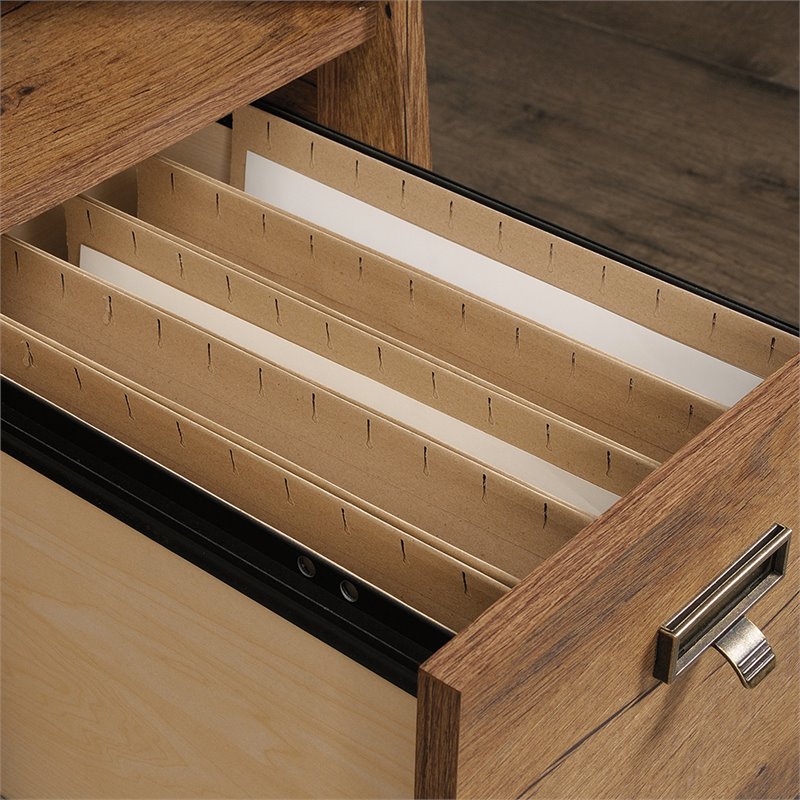 Pemberly Row Executive Desk in Vintage Oak