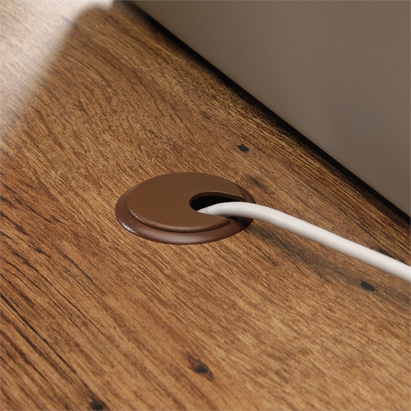 Pemberly Row Executive Desk in Vintage Oak