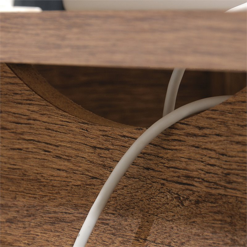 Pemberly Row Executive Desk in Vintage Oak