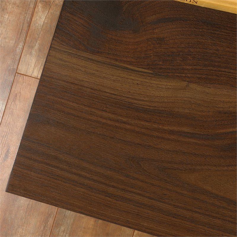 Pemberly Row Transitional Engineered Wood Computer Desk in Grand Walnut