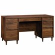 Pemberly Row Transitional Engineered Wood Computer Desk in Grand Walnut