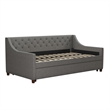 Pemberly Row Daybed and Trundle in Gray Linen