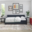 Pemberly Row Daybed and Trundle in Blue Linen