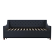 Pemberly Row Daybed and Trundle in Blue Linen