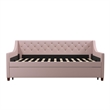 Pemberly Row Daybed and Trundle in Pink Linen