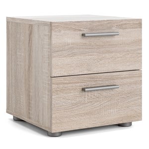 Pemberly Row 2 Drawer Nightstand in Truffle