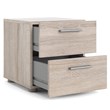 Pemberly Row 2 Drawer Nightstand in Truffle