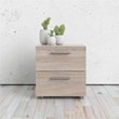 Pemberly Row 2 Drawer Nightstand in Truffle