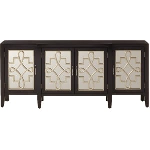 Pemberly Row Console Table in Antique Black
