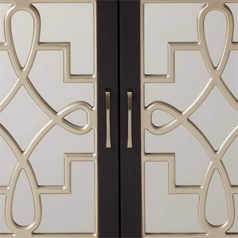 Pemberly Row Console Table in Antique Black