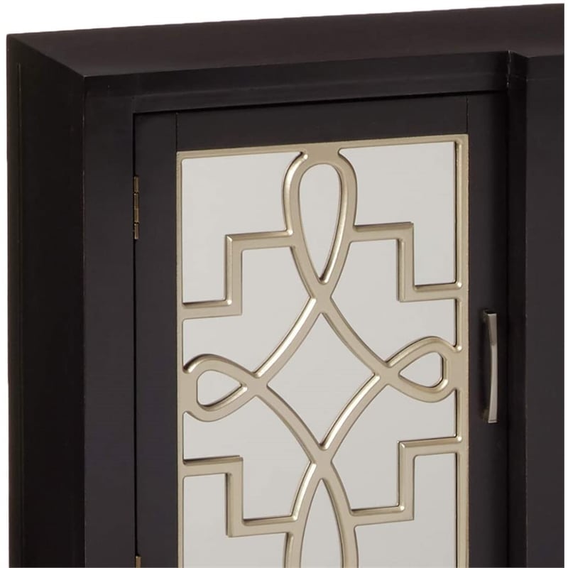 Pemberly Row Console Table in Antique Black