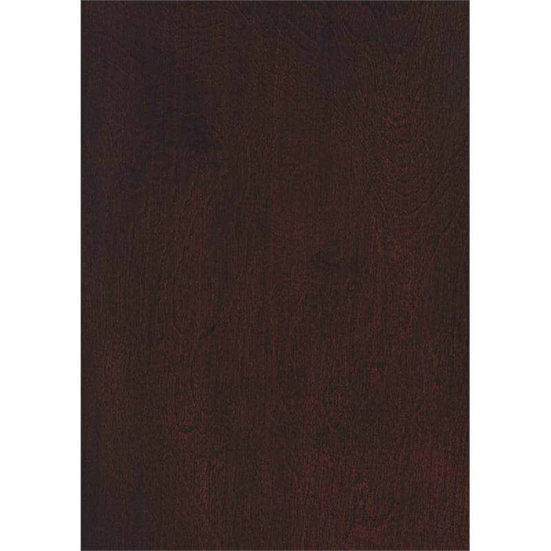 Pemberly Row 6-Piece Wood Dining Set with Vinyl Upholstered Seat in Brown