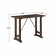 Pemberly Row 3 Piece Wood Counter Height Dining Set in Brown Cherry