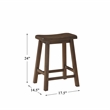 Pemberly Row 3 Piece Wood Counter Height Dining Set in Brown Cherry