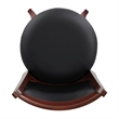 Pemberly Row Faux Leather Swivel Bar Stool in Dark Cherry