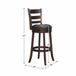 Pemberley Row Faux Leather Dark Cherry Bar Stool Rectangular Swivel 43
