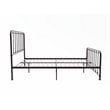 Pemberly Row Traditional Metal Queen Platform Bed in Dark Bronze