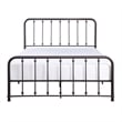 Pemberly Row Traditional Metal Queen Platform Bed in Dark Bronze