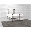 Pemberly Row Traditional Metal Twin Platform Bed in Dark Bronze