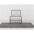 Pemberly Row Traditional Metal Twin Platform Bed in Dark Bronze