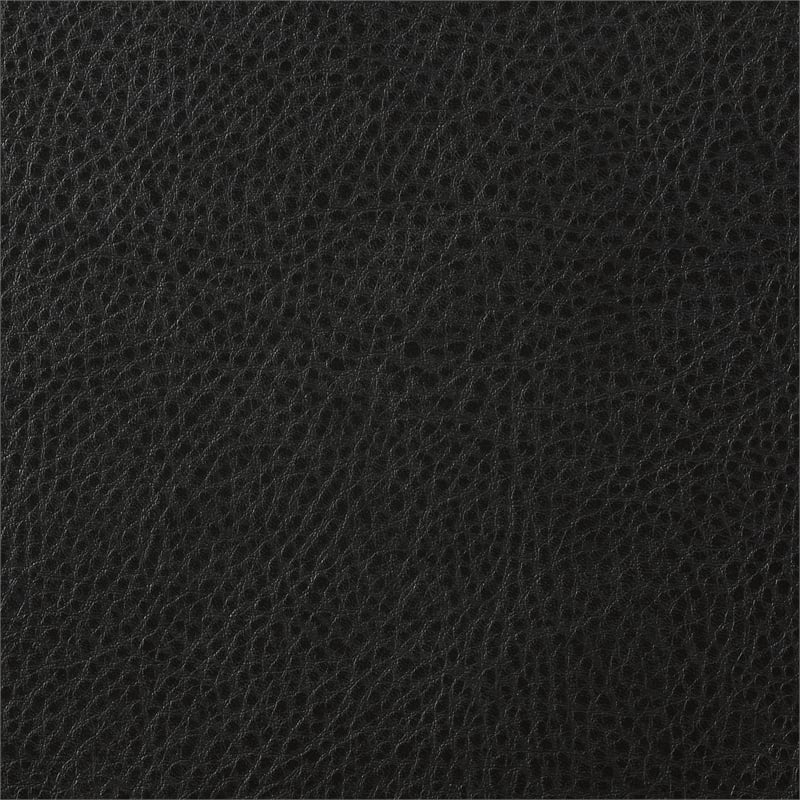 Pemberly Row 19'' Contemporary Faux Leather Upholstered Accent Chair in Black