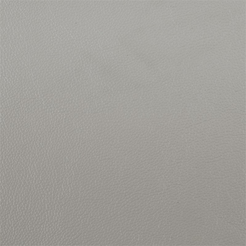 Pemberly Row Leather Match Loveseat in Silver Gray
