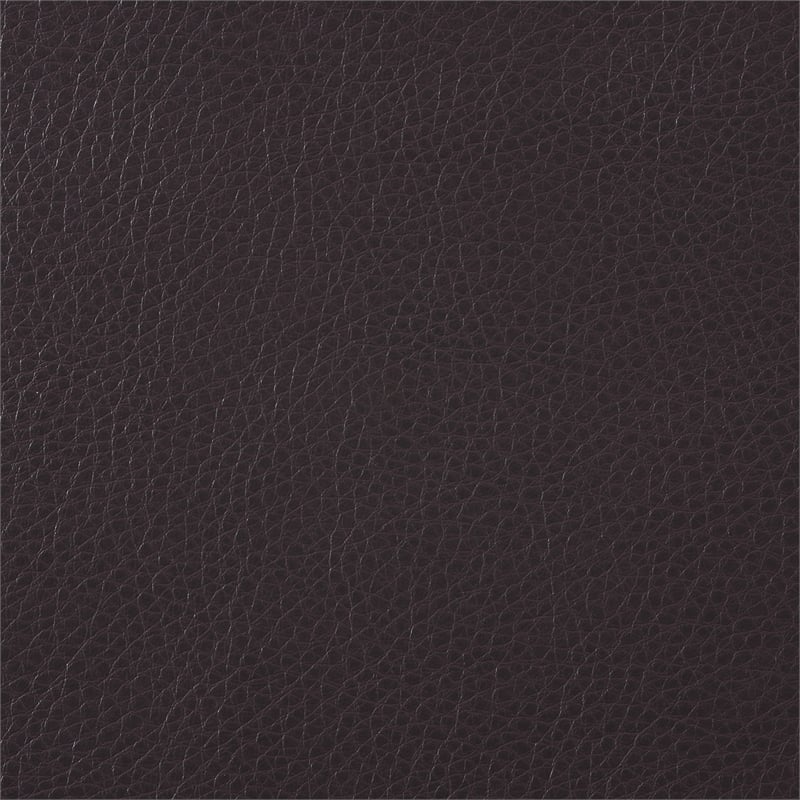 Pemberly Row 19'' Contemporary Faux Leather Accent Chair in Dark Brown