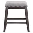 Pemberly Row Contemporary Wood Counter Height Stools in Gray (Set of 2)