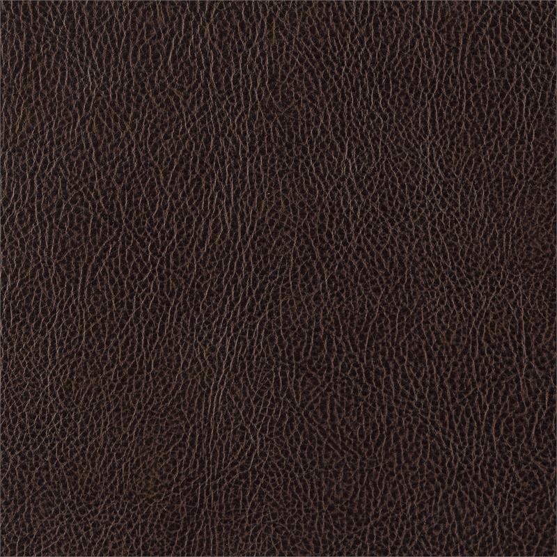 Pemberly Row Marille Traditional Faux Leather Glider Reclining Chair in Brown