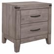 Pemberly Row 2-Drawers Contemporary Wood Nightstand in Gray