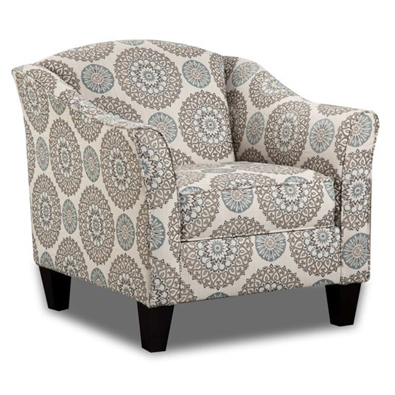 Pemberly Row Accent Chair in Medallion Fabric Pattern