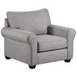 Pemberly Row Contemporary Accent Chair in Gray