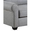 Pemberly Row Loveseat with Accent Pillows in Gray