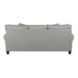 Pemberly Row Sofa with Accent Pillows in Gray