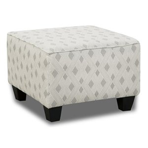 pemberly row fabric cube ottoman in gray