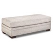 Pemberly Row Storage Ottoman in Cream