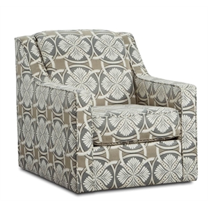Pemberly Row Swivel Accent Chair in Beige