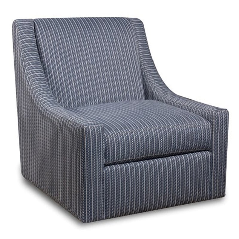 Pemberly Row Swivel Accent Chair in Blue