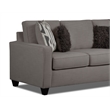 Pemberly Row Loveseat with Accent Pillows in Gray