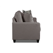 Pemberly Row Loveseat with Accent Pillows in Gray
