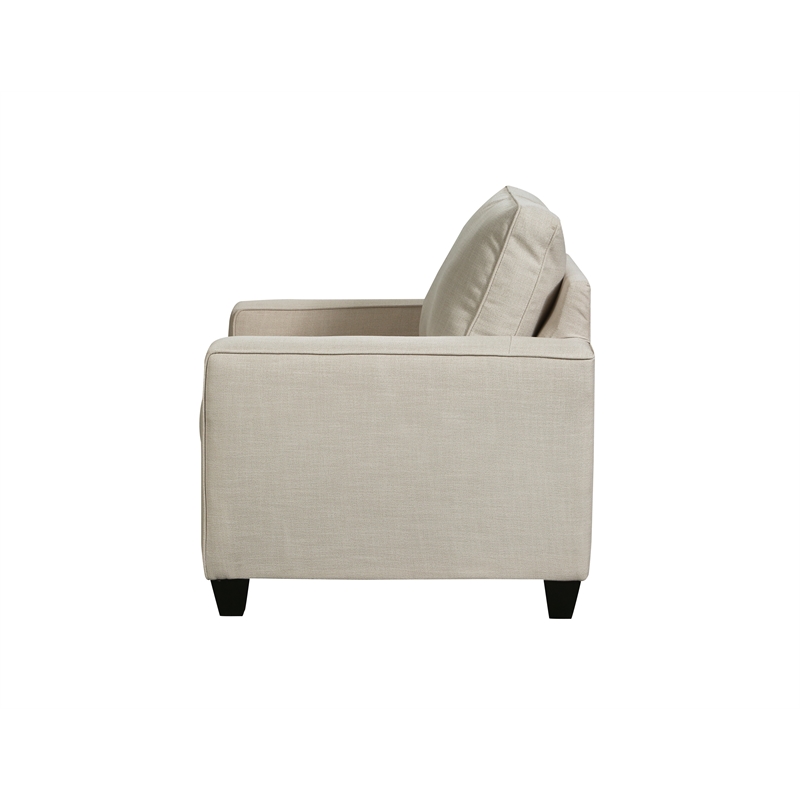 Pemberly Row Accent Chair with Accent Pillows in Linen