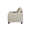 Pemberly Row Accent Chair with Accent Pillows in Linen