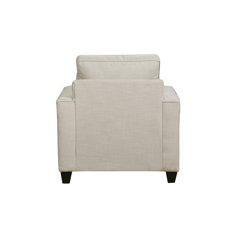 Pemberly Row Accent Chair with Accent Pillows in Linen