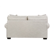 Pemberly Row Loveseat with Accent Pillows in Cream
