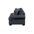 Pemberly Row Sofa with Accent Pillows in Navy Blue