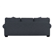 Pemberly Row Sofa with Accent Pillows in Navy Blue