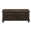 Pemberly Row Wood 4 Drawer Coffee Table in Espresso