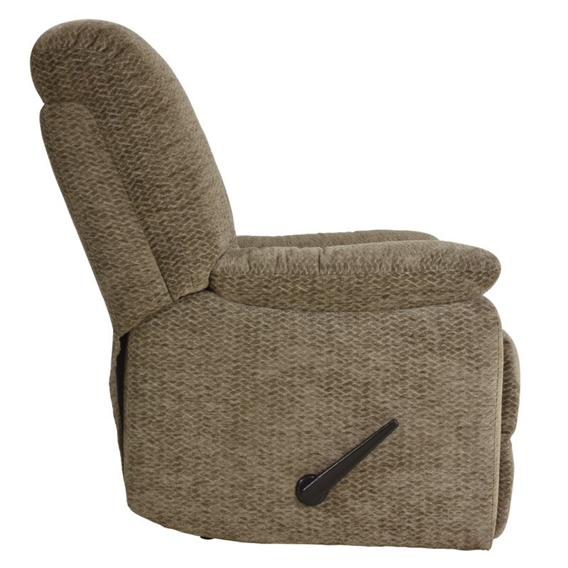 Pemberly Row Contemporary Recliner in Brown